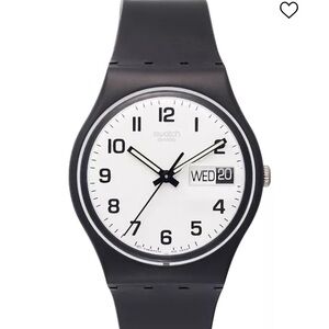 Once Again Black Plastic Strap swatch